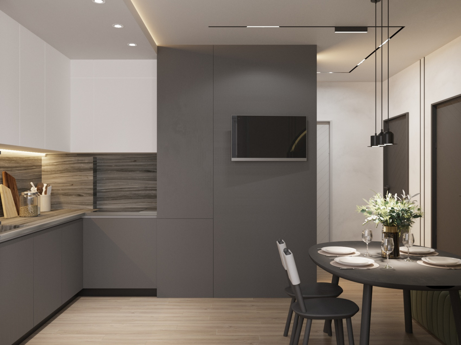 Кухня-столовя