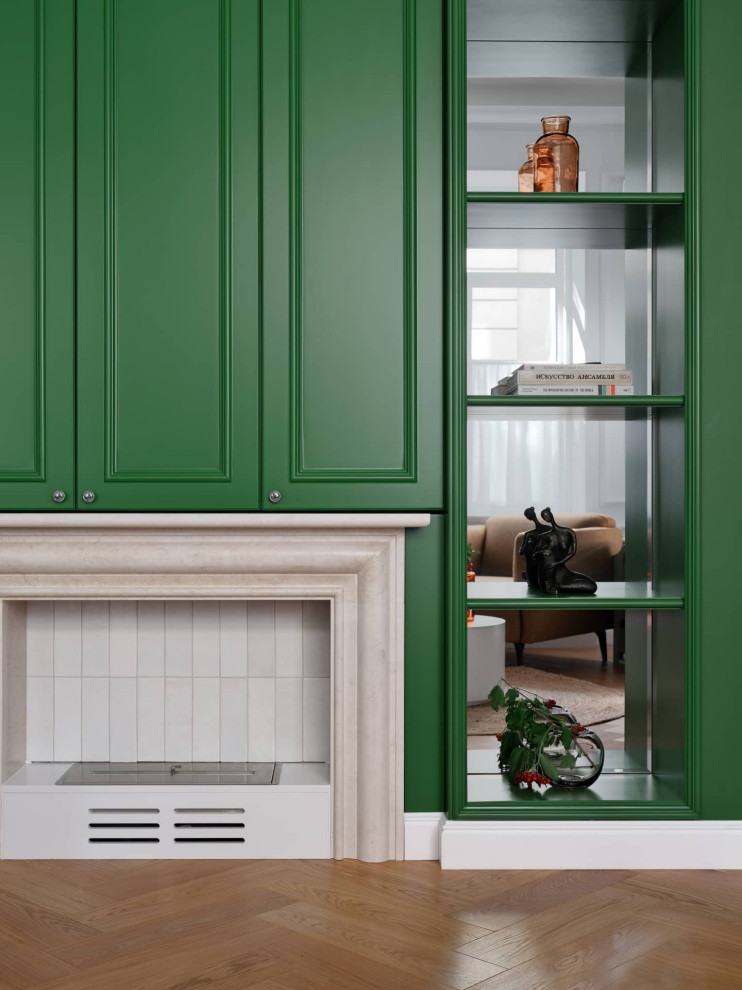 Дизайн и ремонт квартиры в Пречистенском переулке — Зелёный лейтмотив