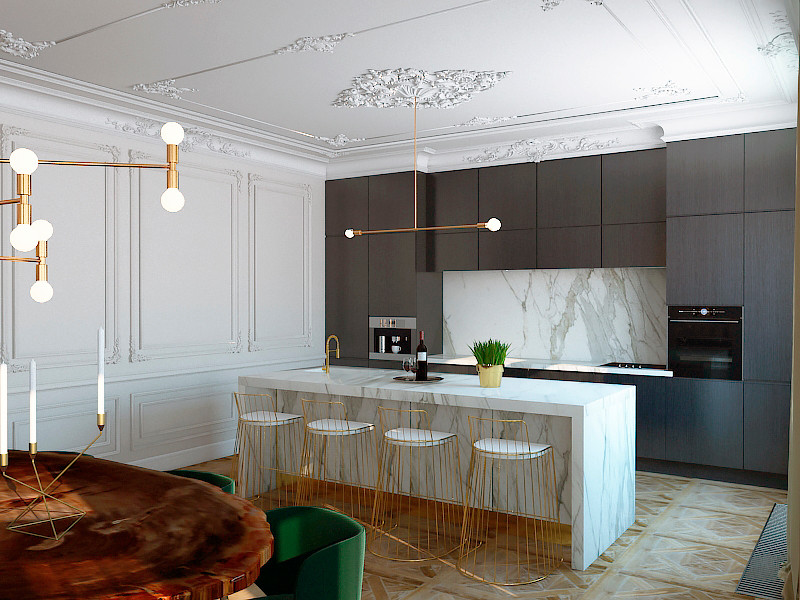 Обложка проекта: ЖК «Алые паруса» 109 кв.м