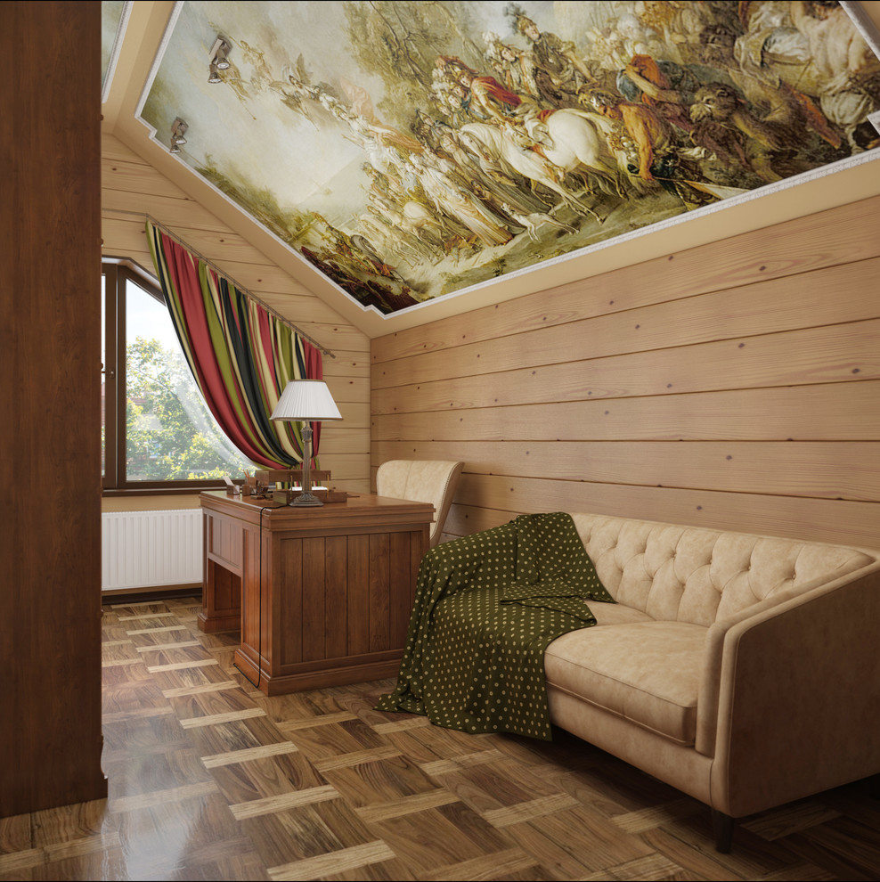 деревянный дом из бруса в поселке Зеленая роща