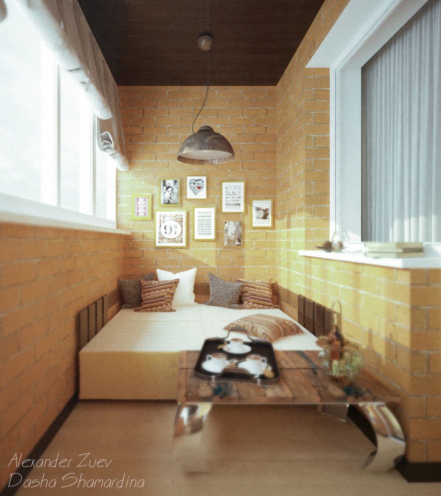 Дизайн балкона в ЖК "Янтарный"