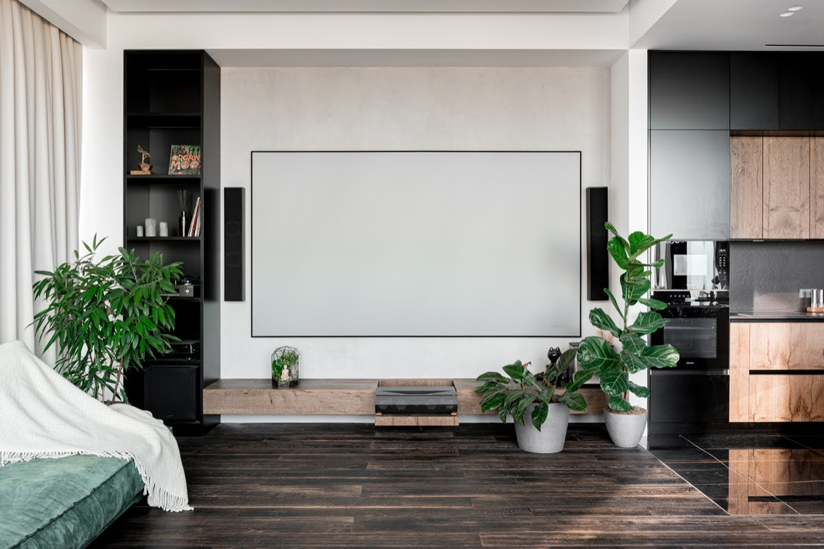 Шикарная кухня-гостиная в Москва-Сити