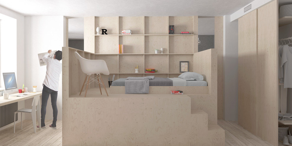 Квартира с текстурами дерева