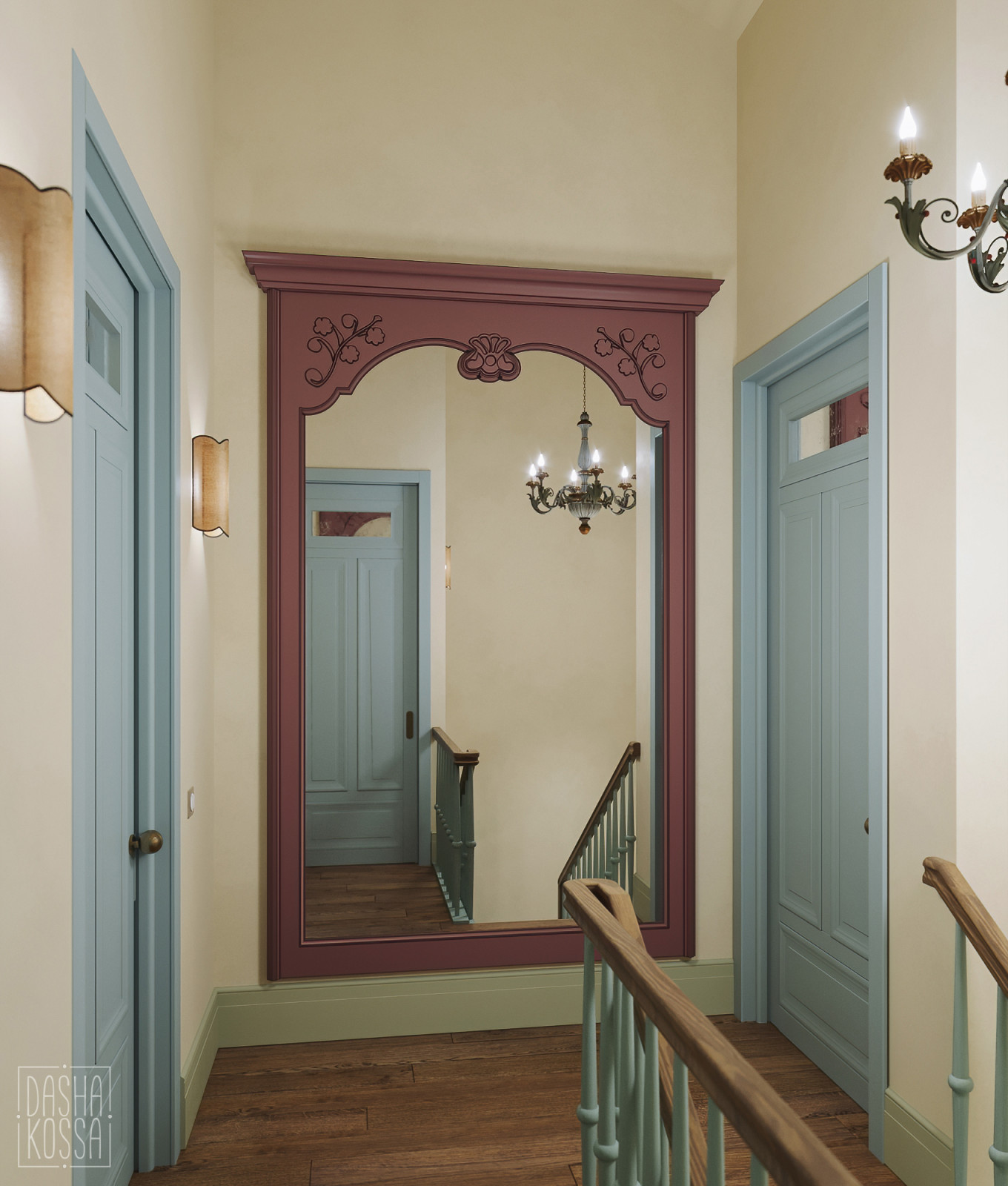 Fairy Countryside. Трехуровневая квартира для сказочной загородной жизни