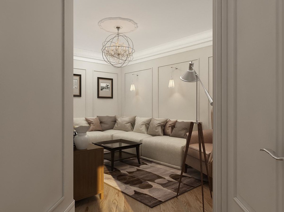 Квартира с белой спальней