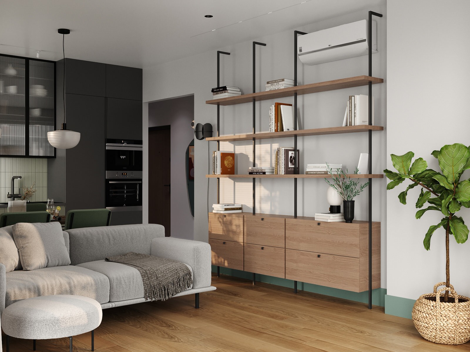 Интерьер квартиры 70 м2 в ЖК NOW