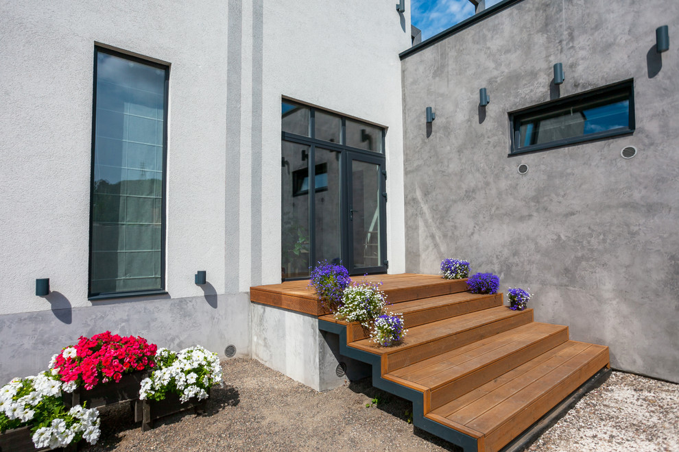 Современный проект с эксплуатируемой кровлей