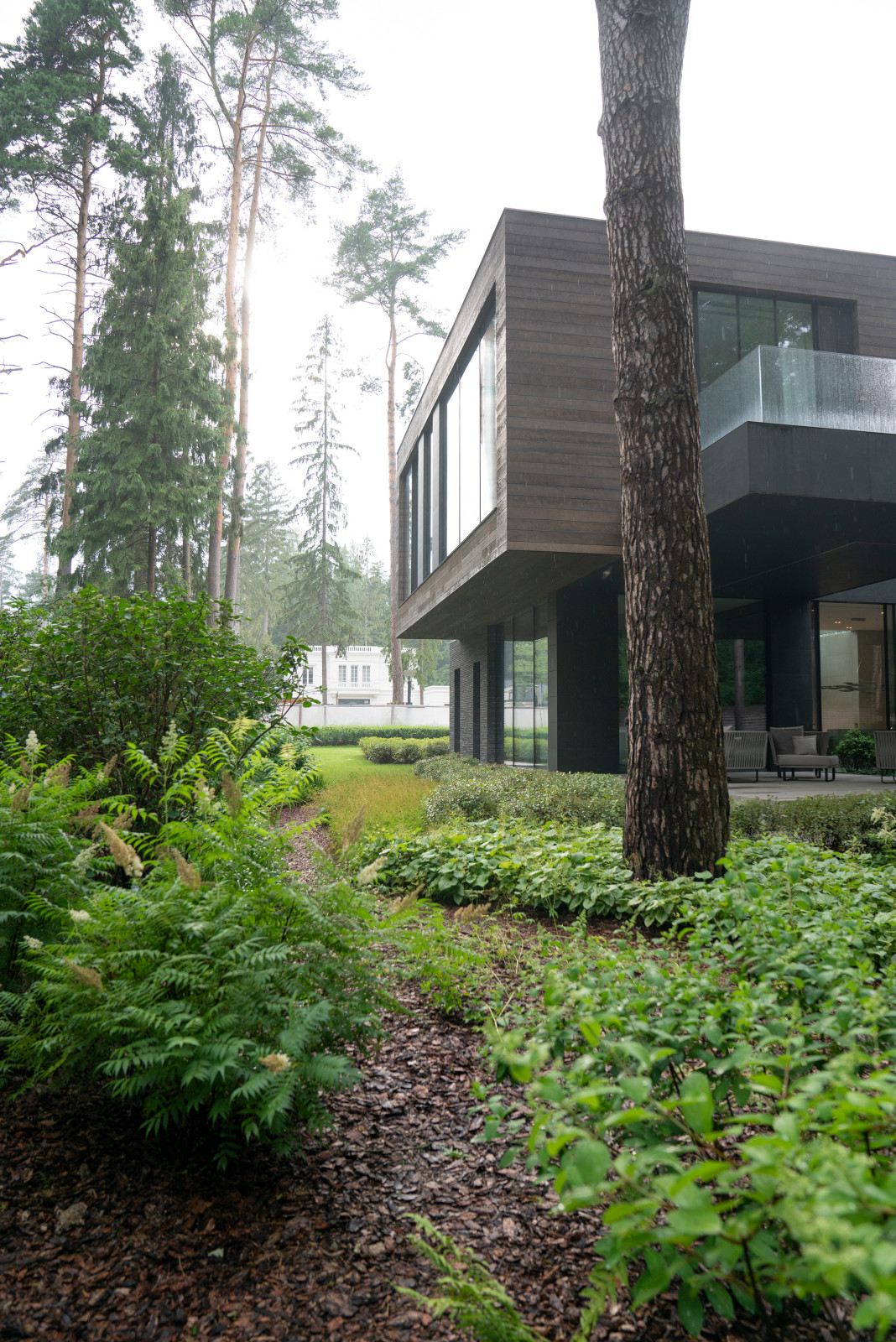 В гармонии с лесом. Модернистский сад. КП Новоуспенский 2020 г