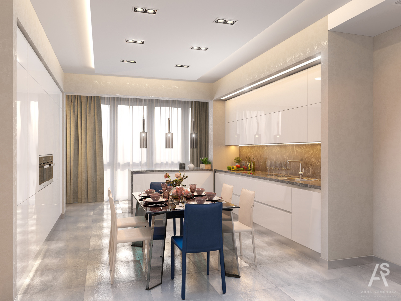 Квартира 150 м2 в ЖК Виноградный