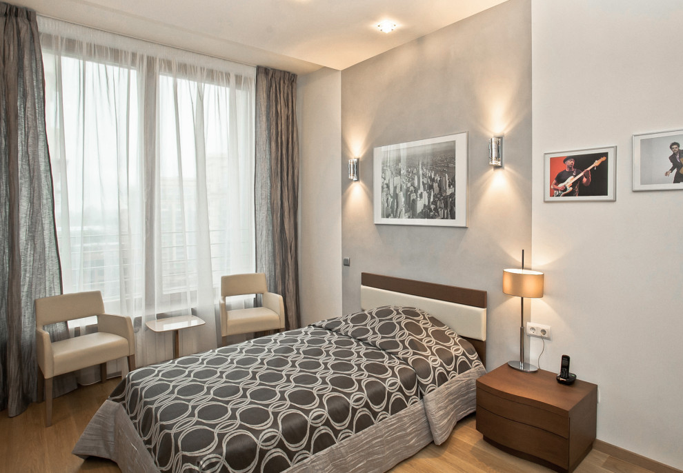 Минимализм в теплый тонах. Квартира. ЖК "Residence". 105 м.кв. Санкт-Петербург