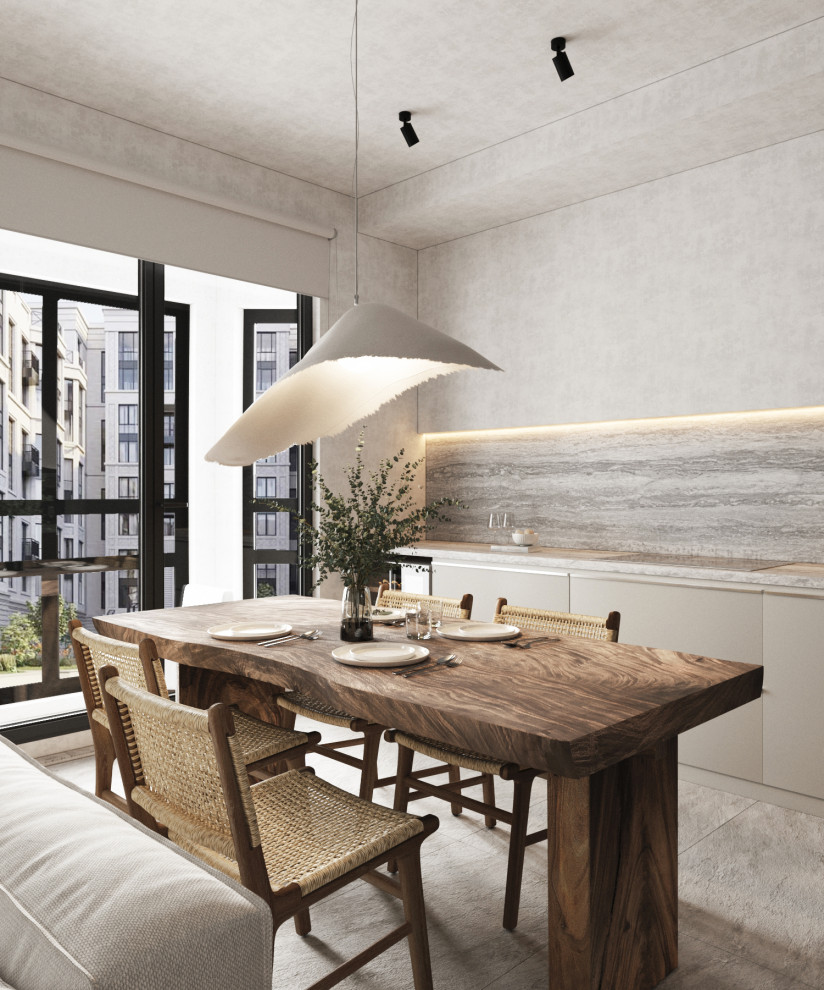 Брутальная квартира для семьи с ребенком