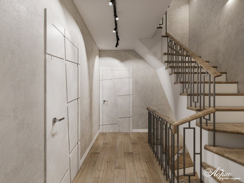 Дизайн трехэтажного таунхауса с перепланировкой и зонированием (ул.Пухальского)