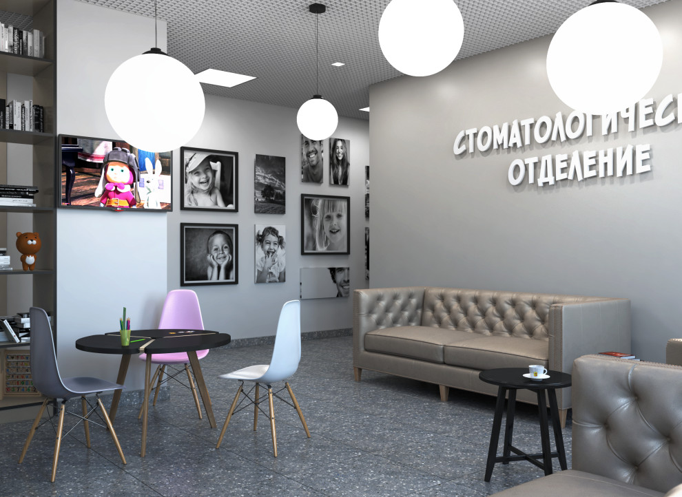 Визуализация холла медицинского центра