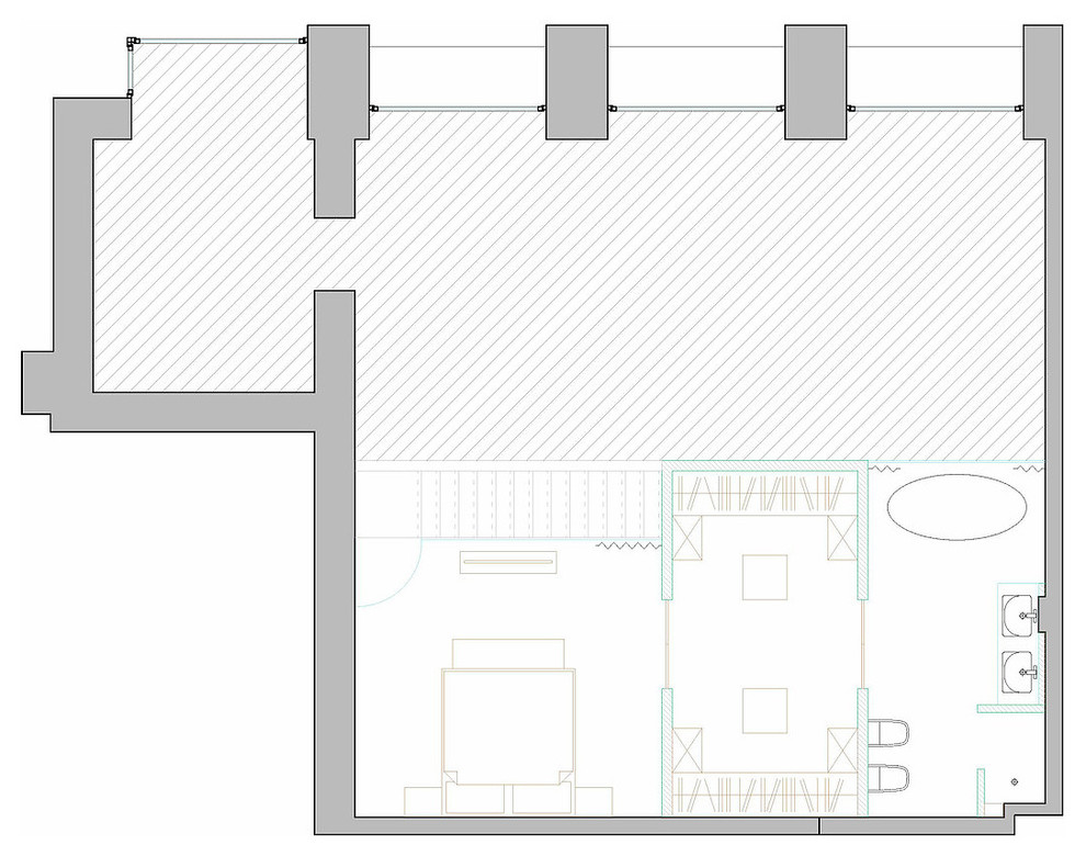 Обложка проекта: Двухуровневая квартира на Проспекте Мира