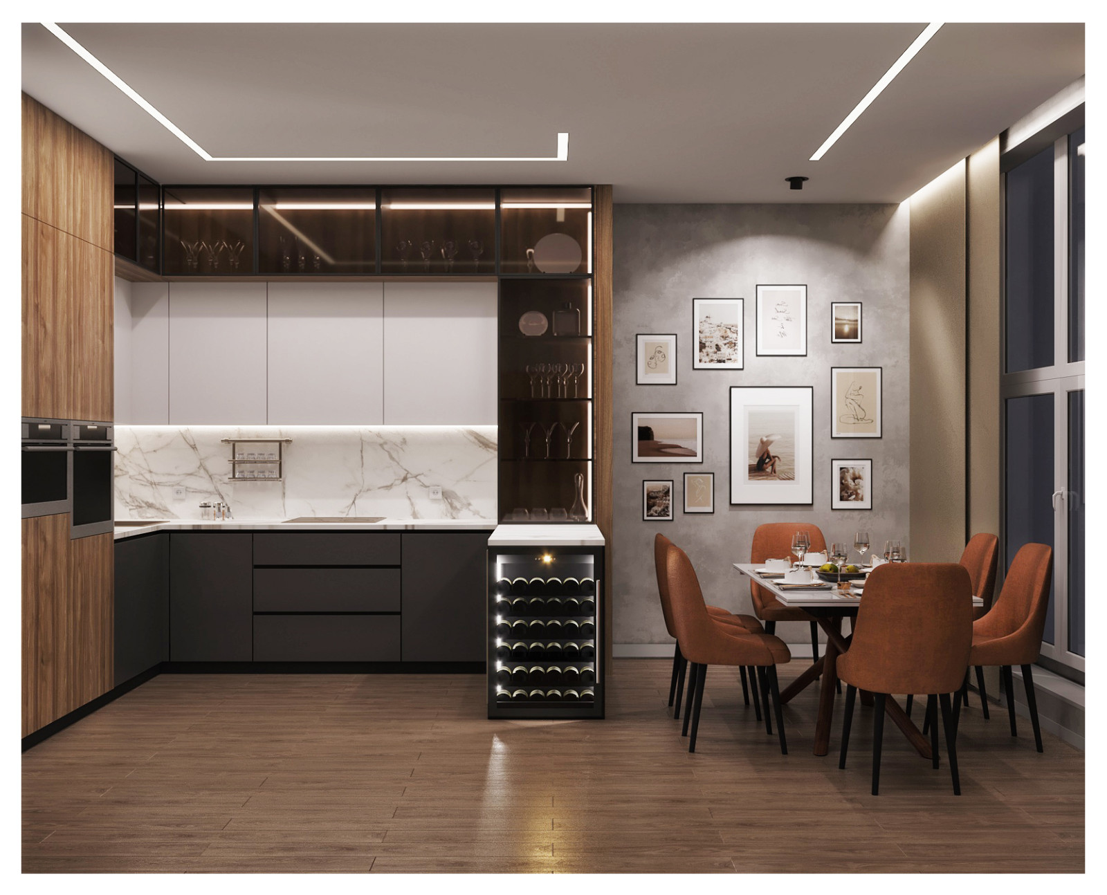 Проект для молодой семьи из 4-х человек в современном стиле