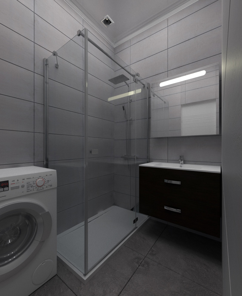 Интерьер квартиры в стиле модерн середины XX в. Ванная.