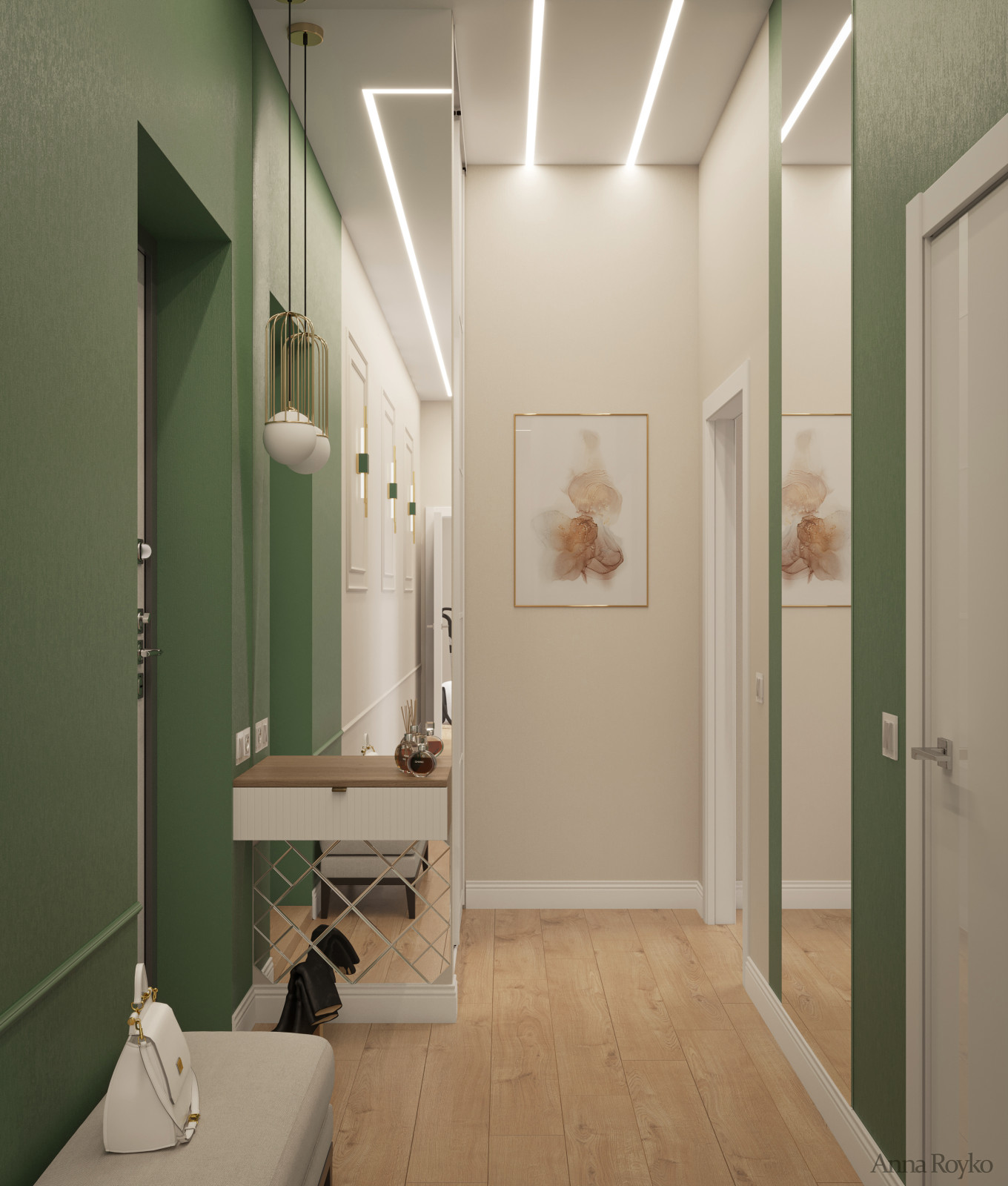 Обложка проекта: Визуализация прихожей