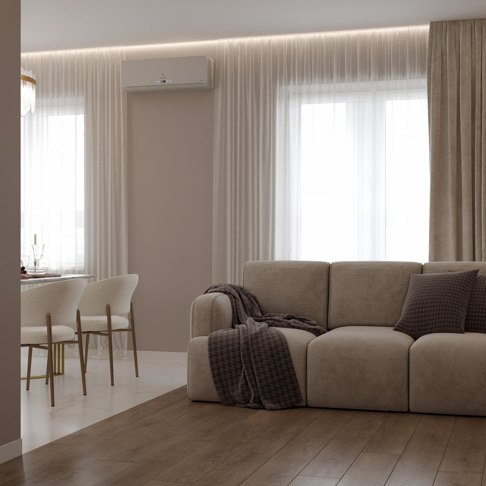 Дизайн-проект квартиры с детской и кабинетом