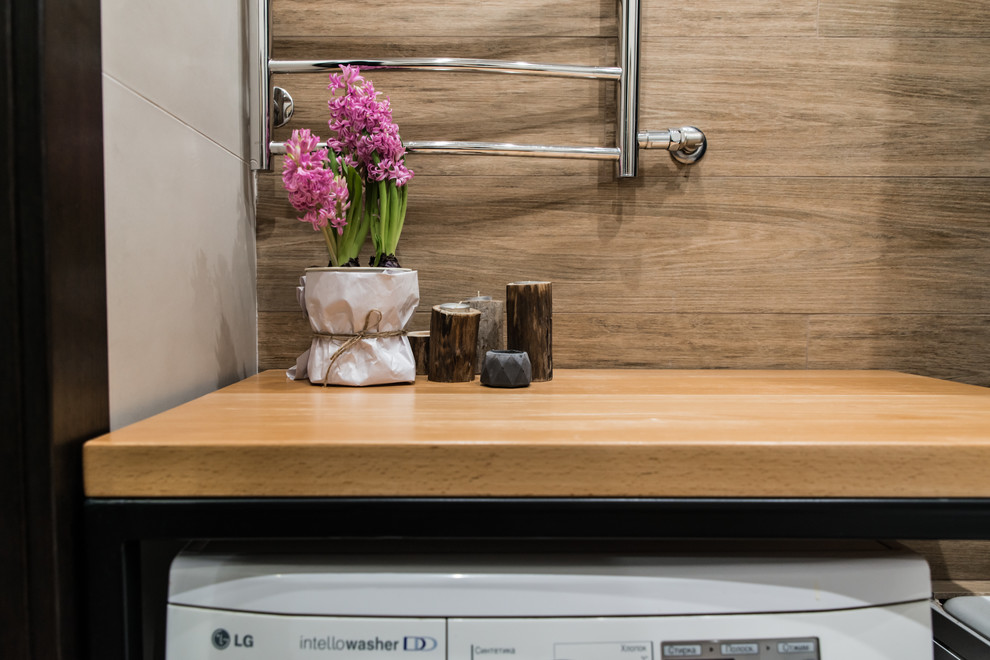 Фото реализованного проекта "Квартира для девушки в стиле лофт"