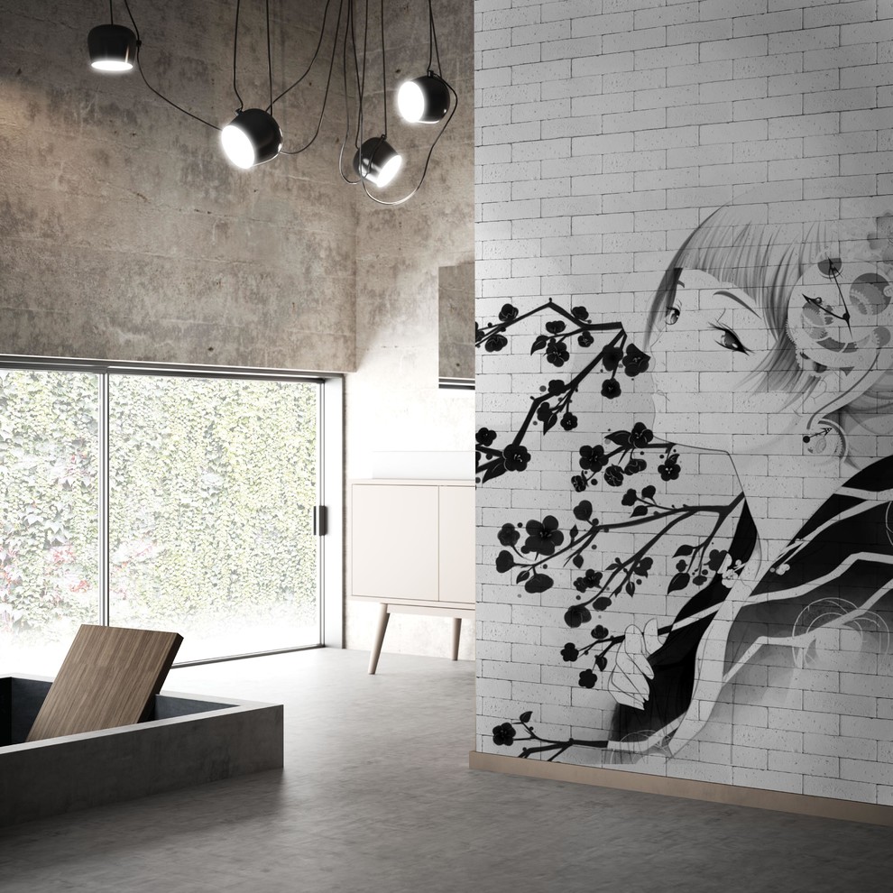 Гипсовый кирпич с принтом