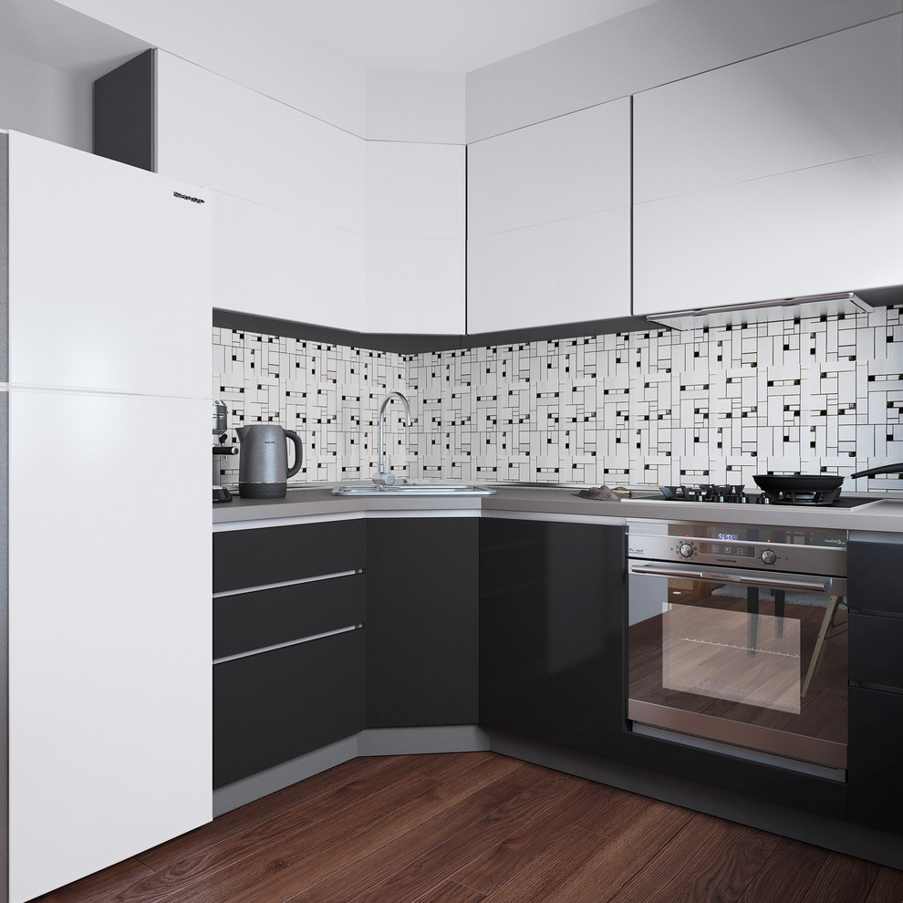 Проект "В оттенках серого", 35 кв.м