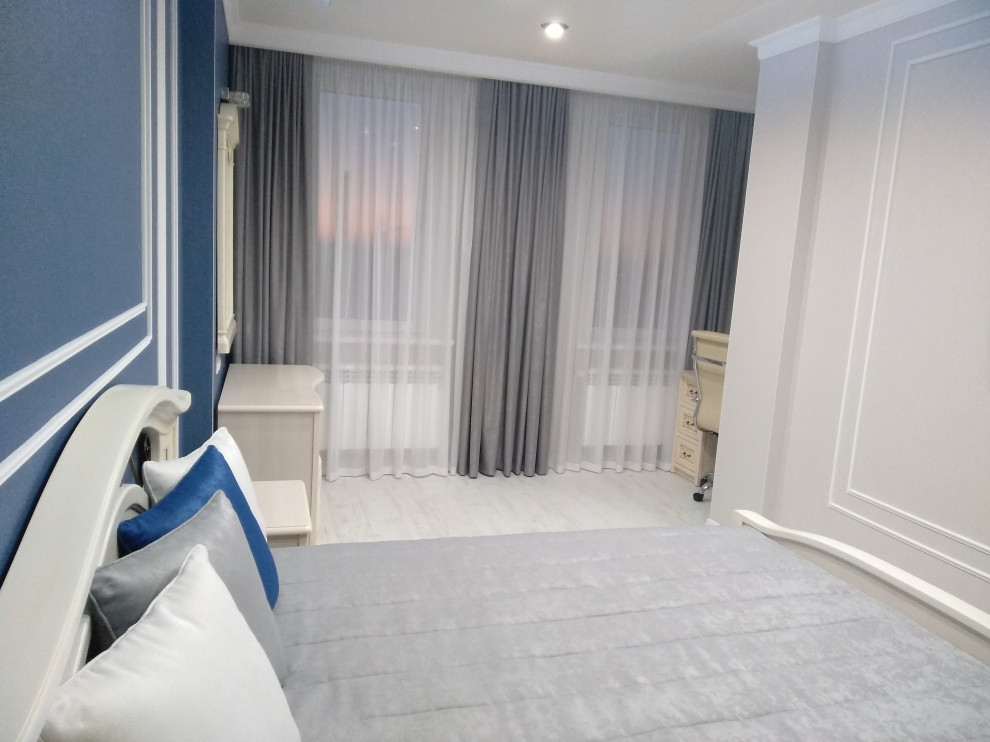 Текстильное оформление 3-х  квартиры