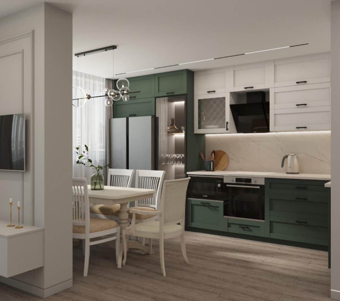 Дизайн-проект 2х комнатной квартиры город Краснодар