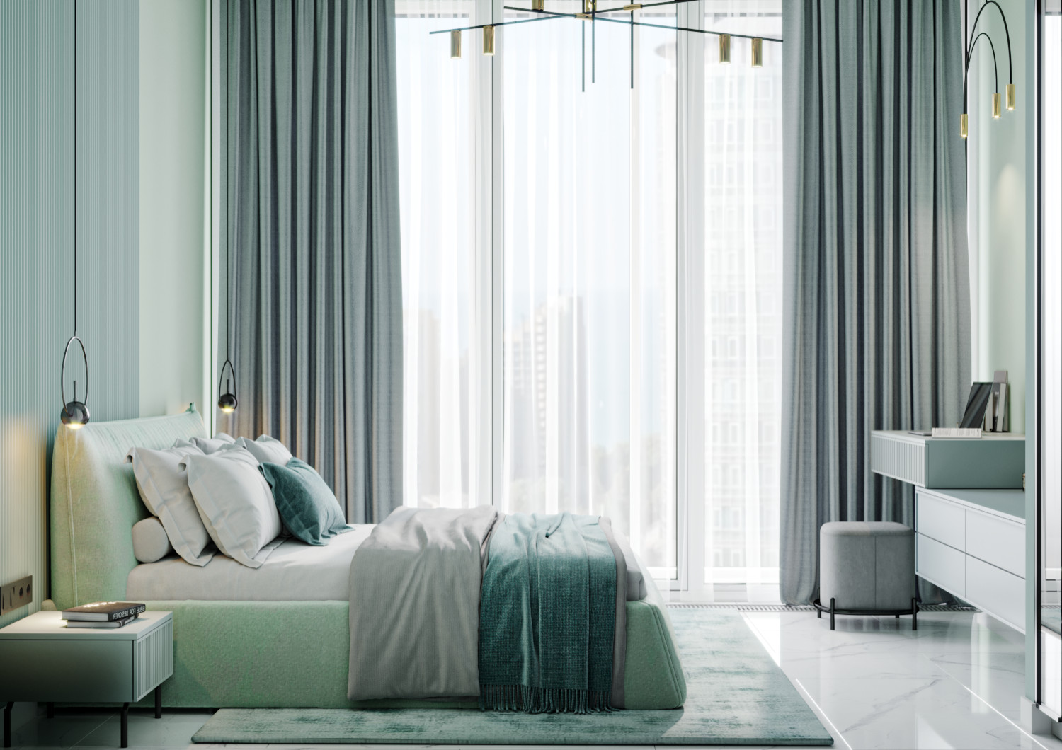 г.Сириус , б-р Надежд , 105 кв.м \ 2 спальни