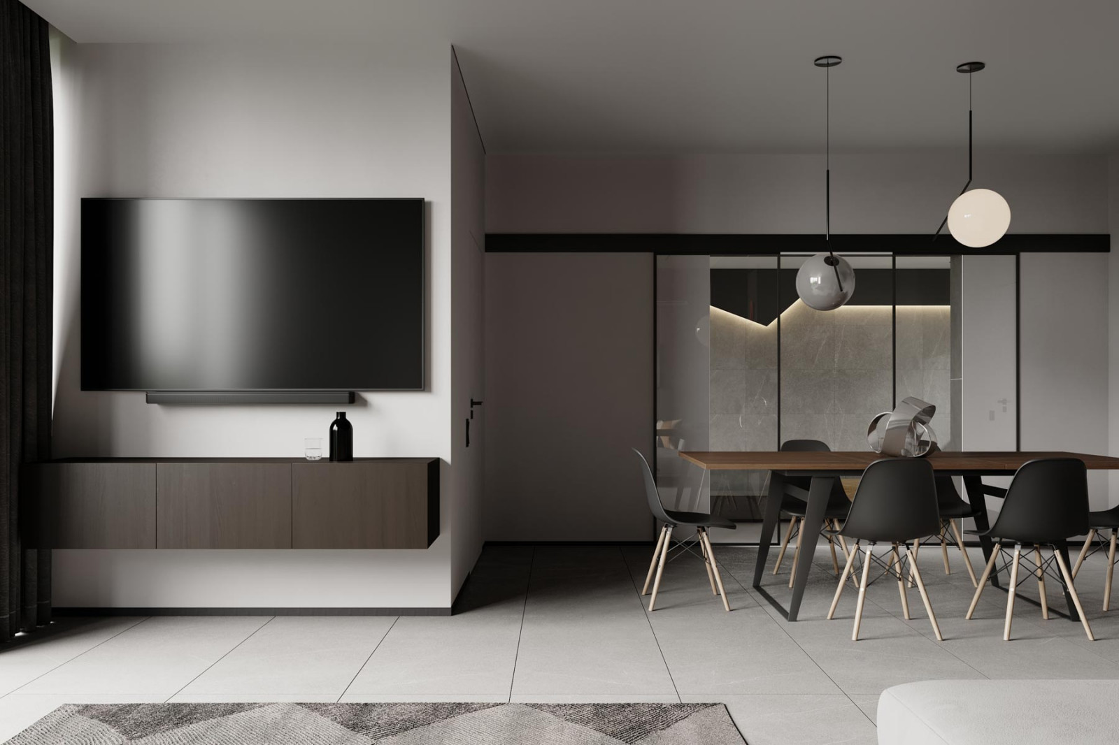 Кухня-гостиная из проекта Дом-Баня