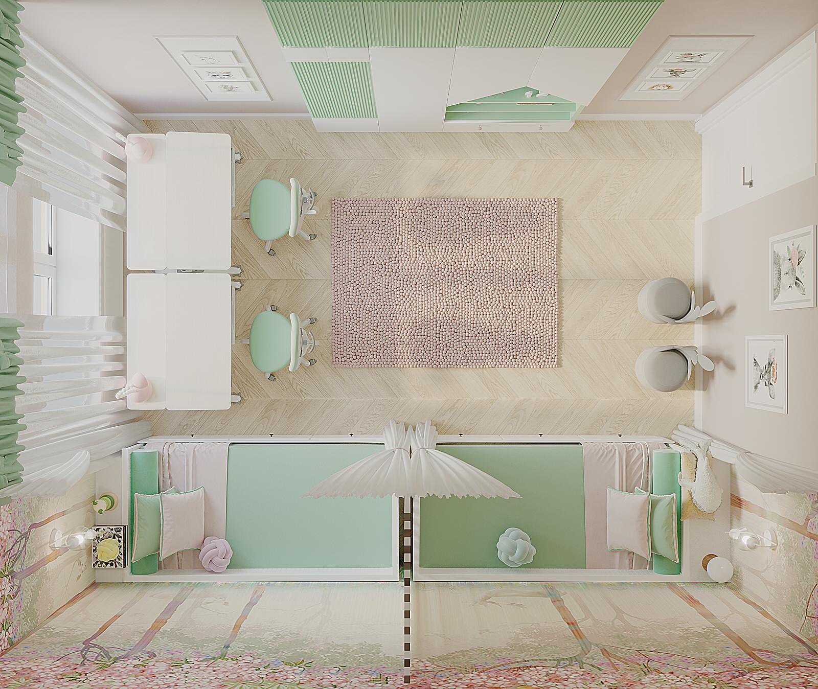 Детская для двух девочек