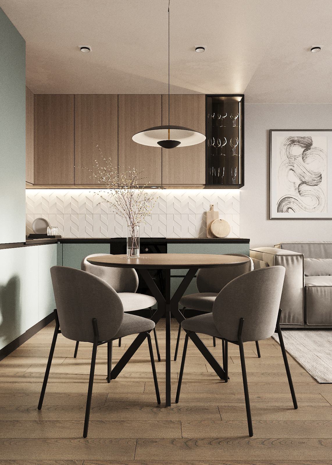 Обложка проекта: Проект кухни-гостиной