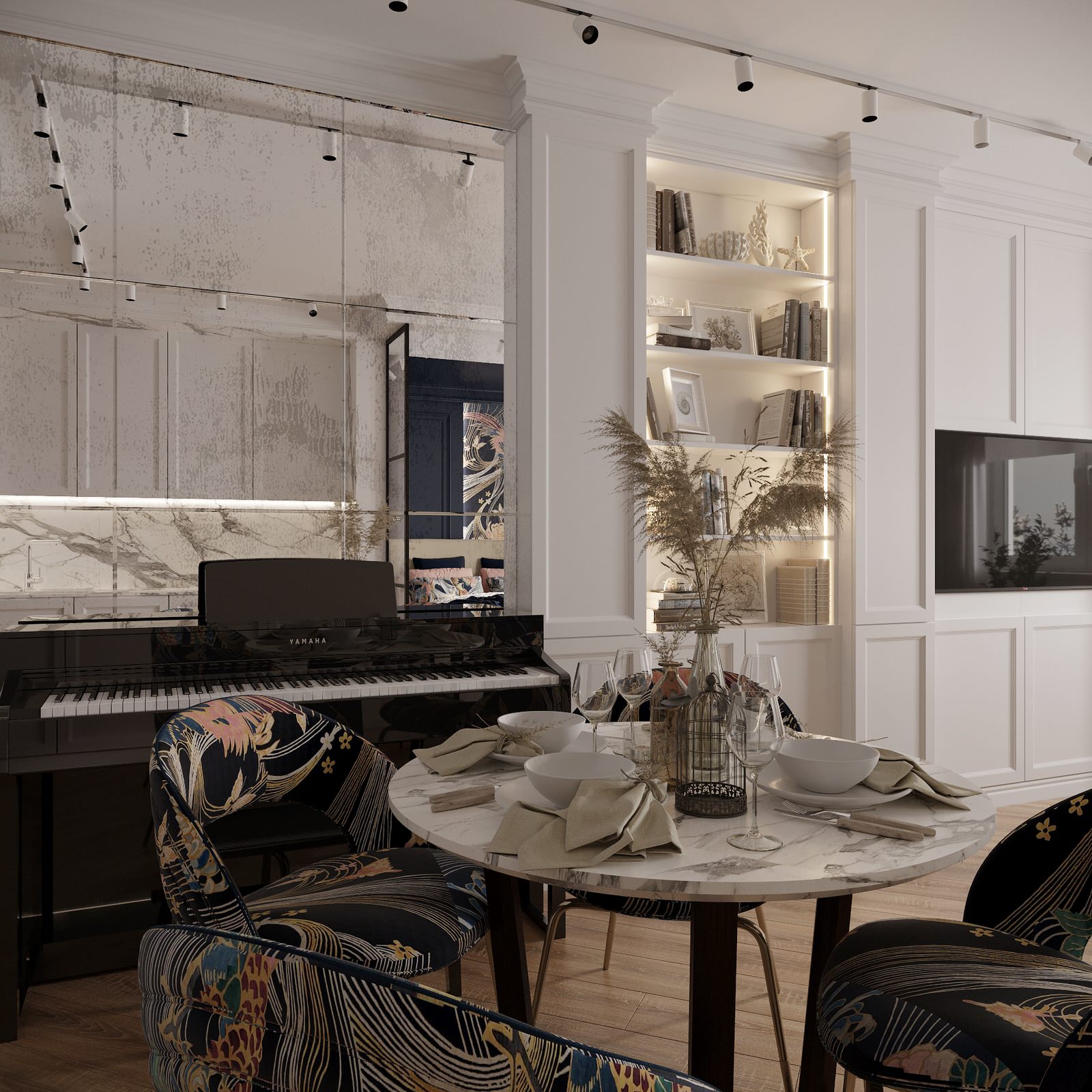 Дизайн интерьера студии, фьюжн