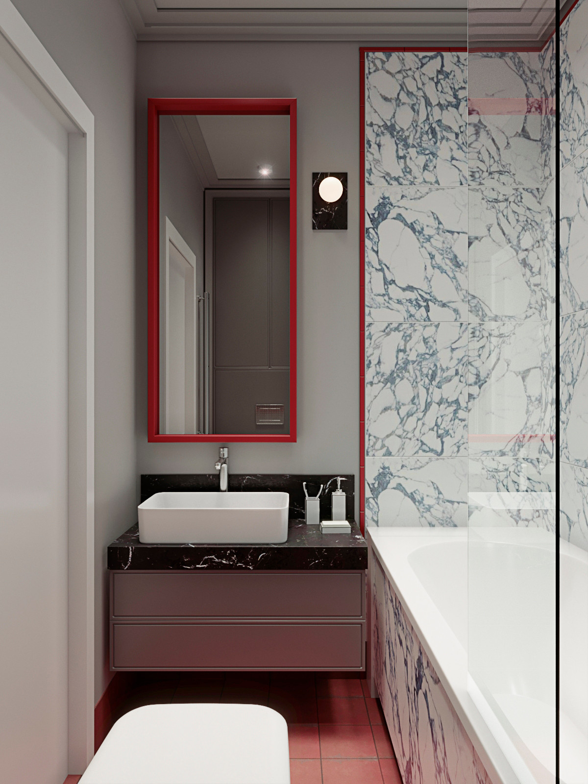 Квартира-студия с яркими акцентами