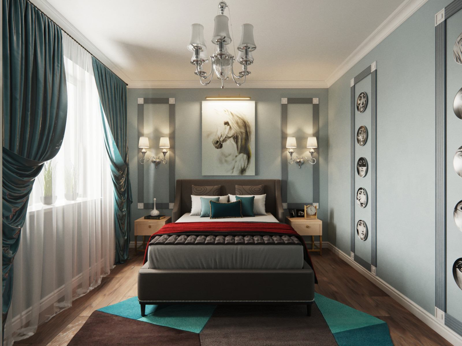 Интерьер пятикомнатной квартиры в неоклассике, г. Дюссельдорф, Германия