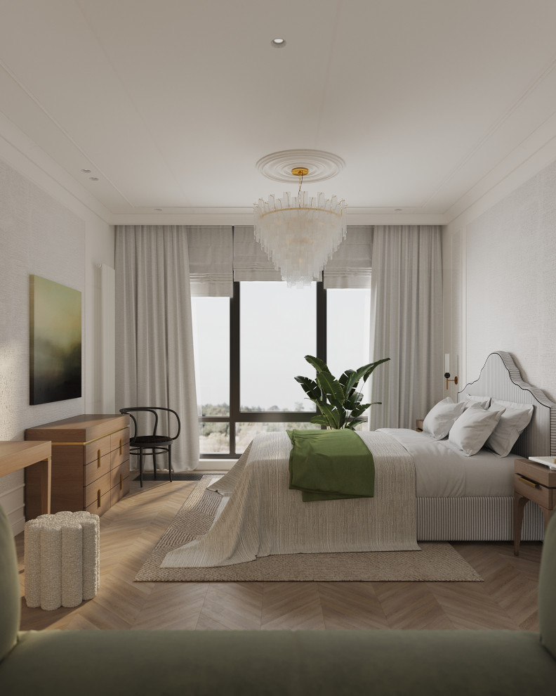 Светлая квартира с французским камином