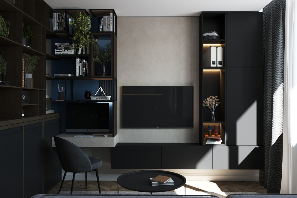 кухня-гостиная в современном стиле