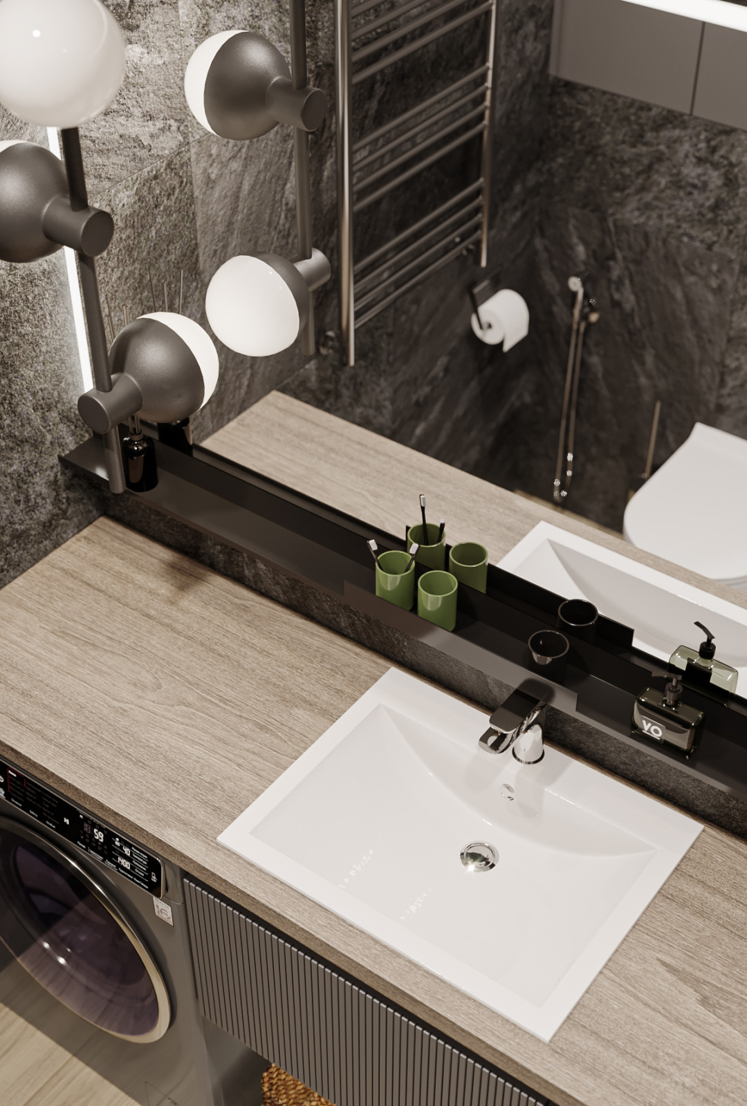 Обложка проекта: Blackflat. Квартира в ЖК Палаццио, 45 кв.м.