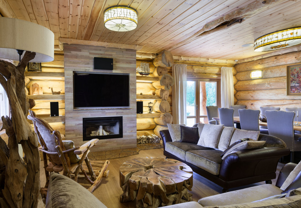 Дом в рустикальном стиле