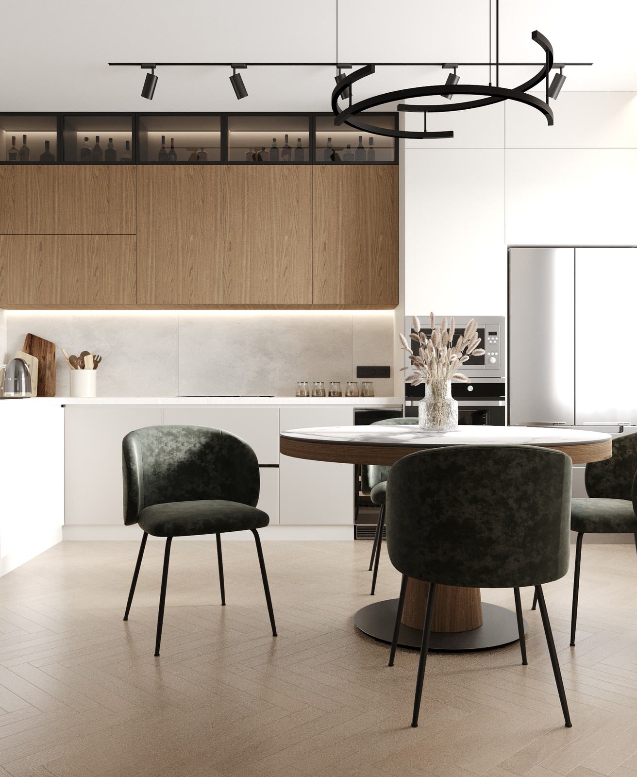 Обложка проекта: Кухня-гостиная в ЖК Александровский