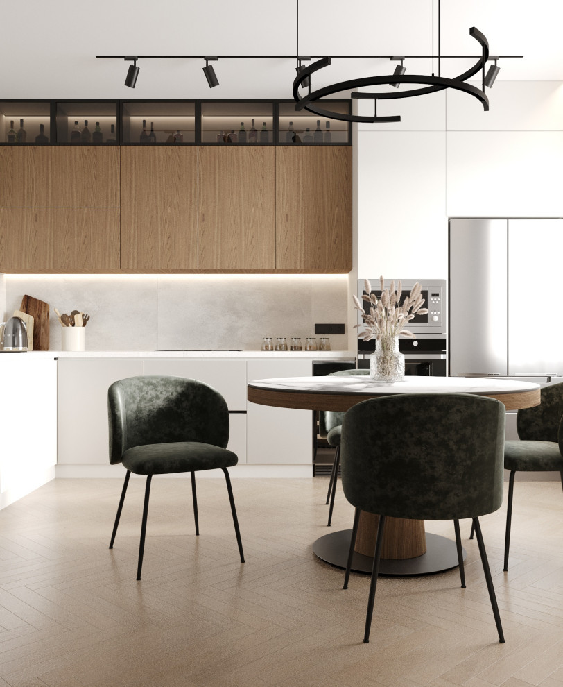 Обложка проекта: Кухня-гостиная в ЖК Александровский