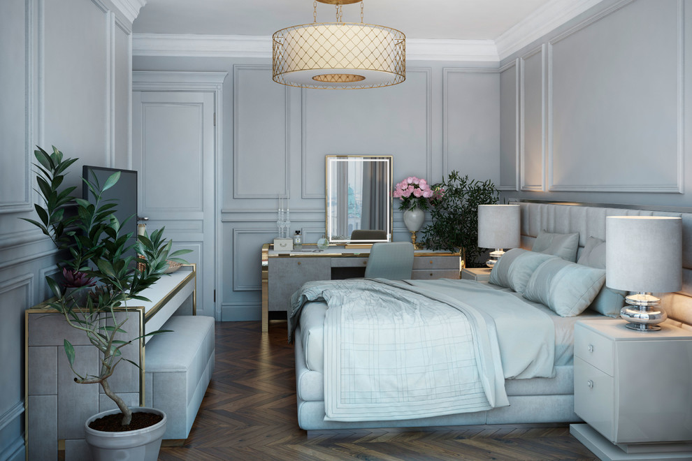 Визуализация спальни для студии дизайна Бюро9, г. Москва