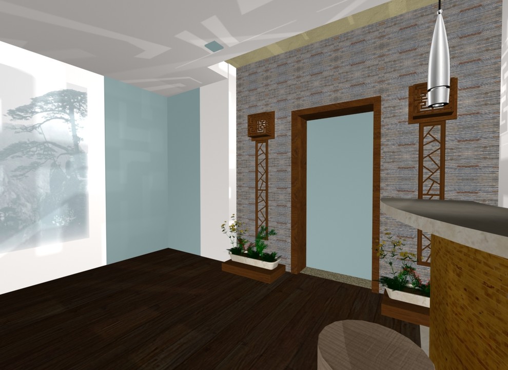 Asian Inspired Interior интерьер на "Орлинке"