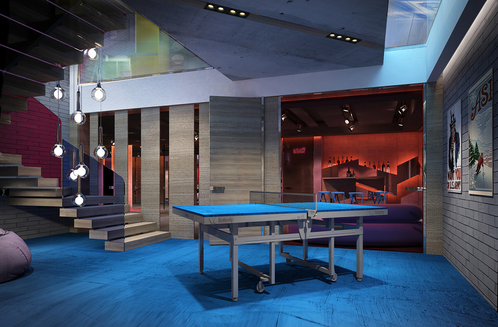 Интерьер загородного дома для большой семьи