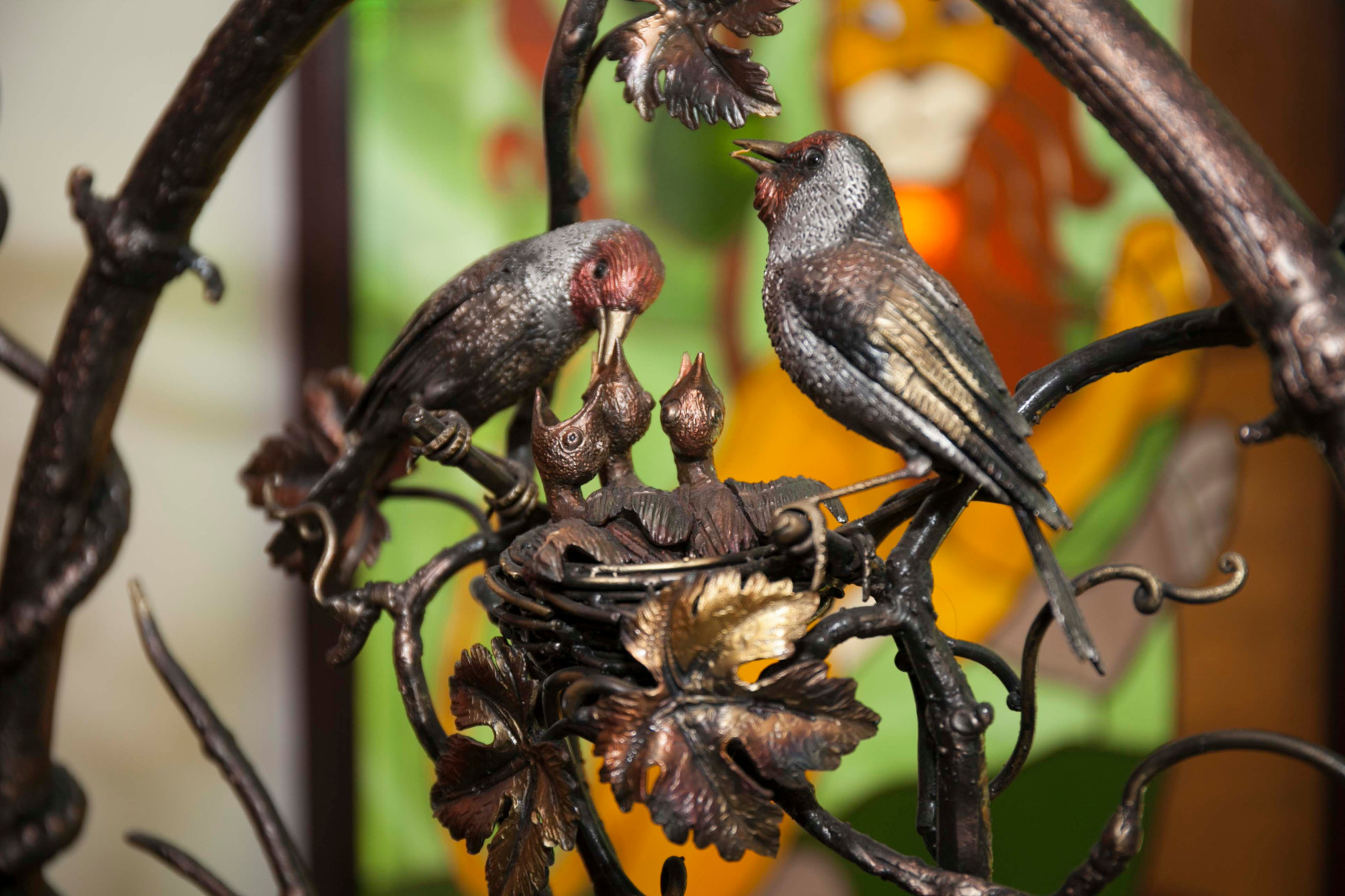 фрагмент кованных перил