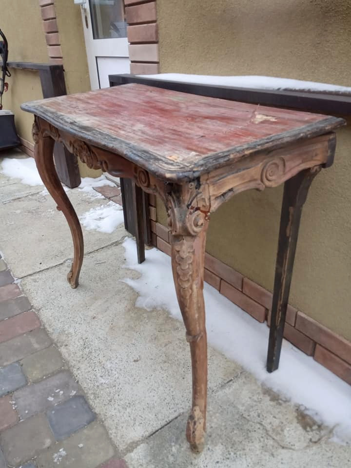 Реставрации консоли и зеркала