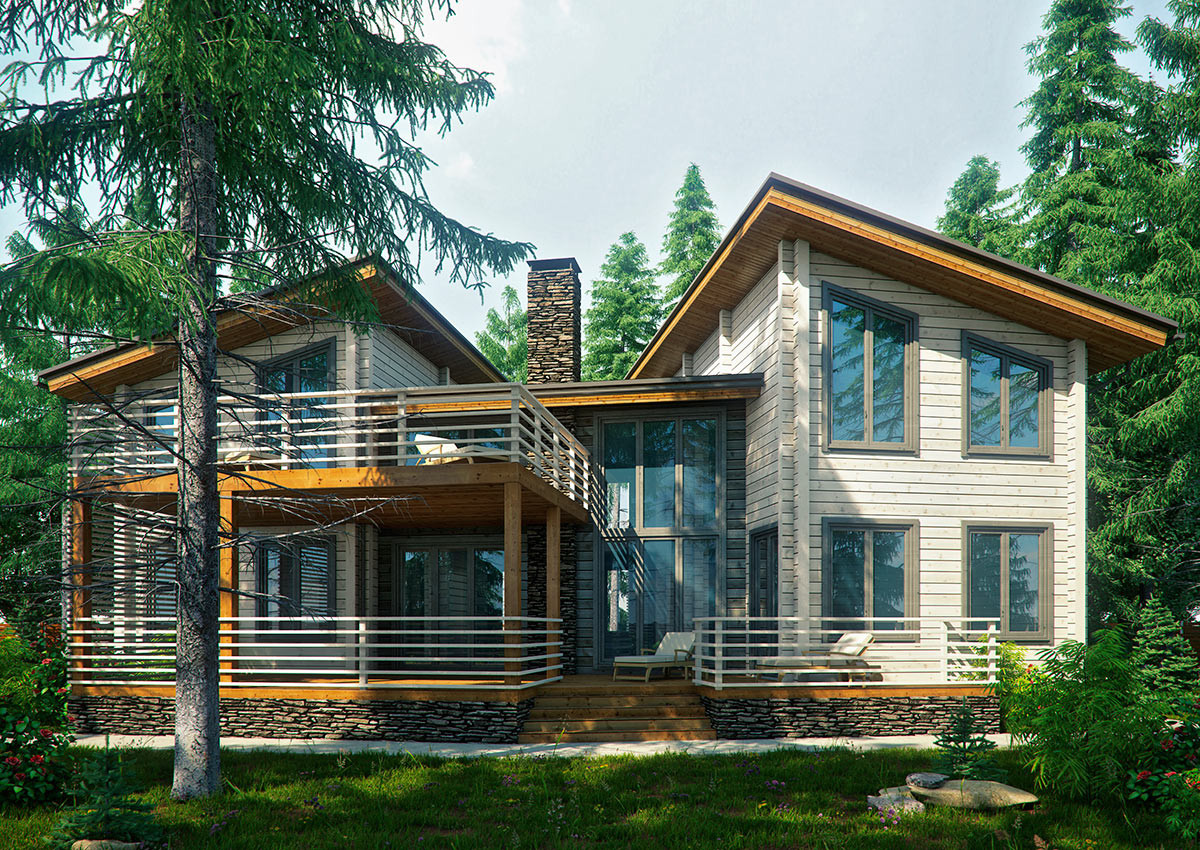 Деревянный дом, 377 кв.м.