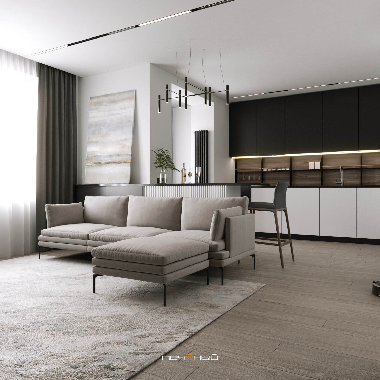 Кухня-гостиная из 50 лучших интерьеров