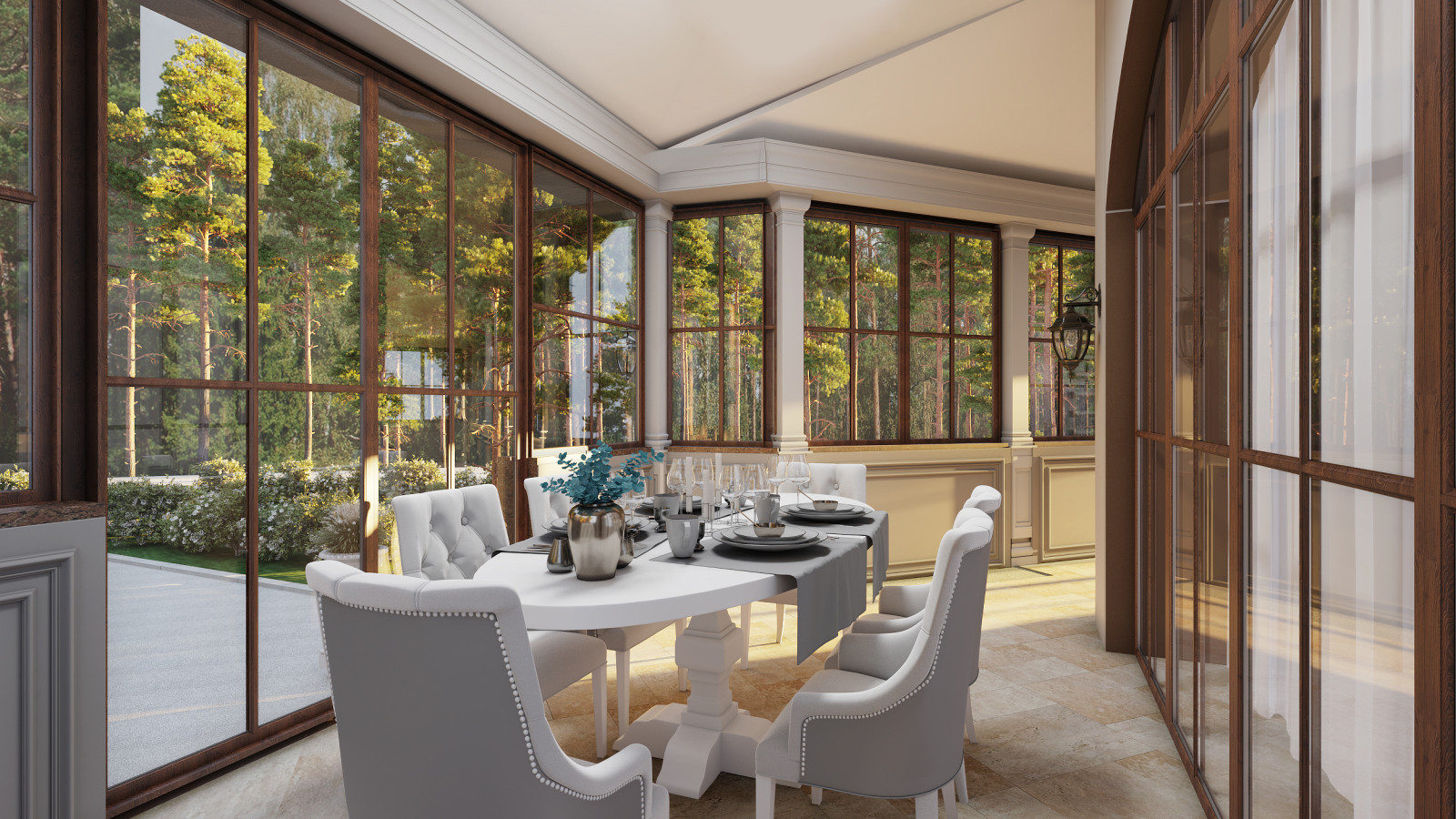 Зимний сад интерьер.Трувиль