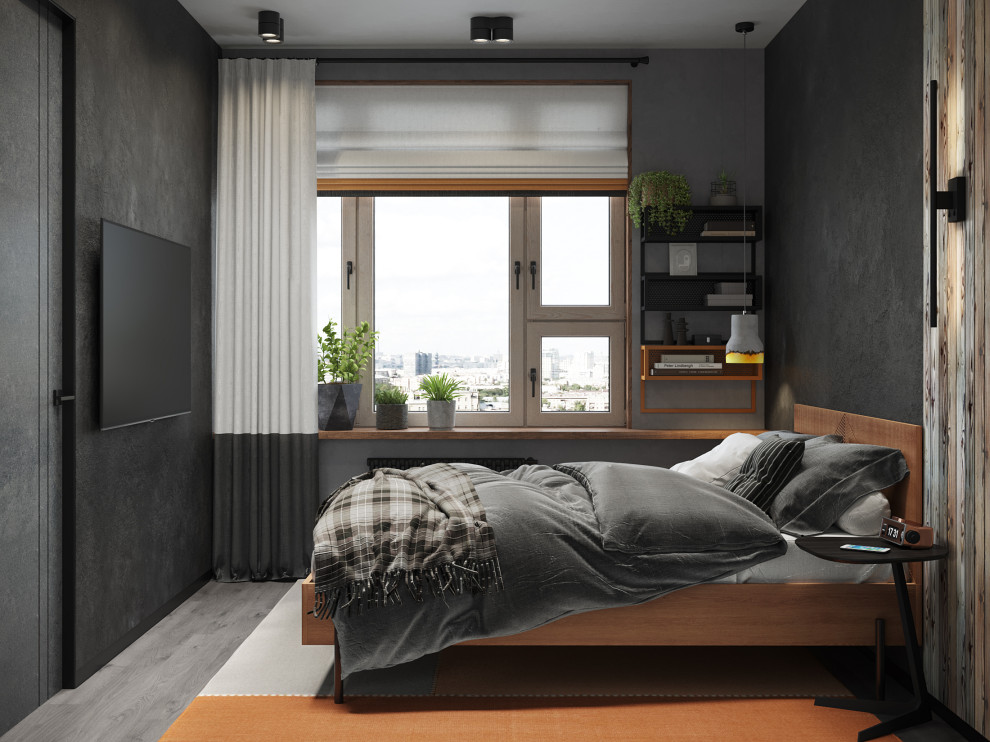 Проект квартиры 34м2 "Original Prankster" для юного начинающего художника