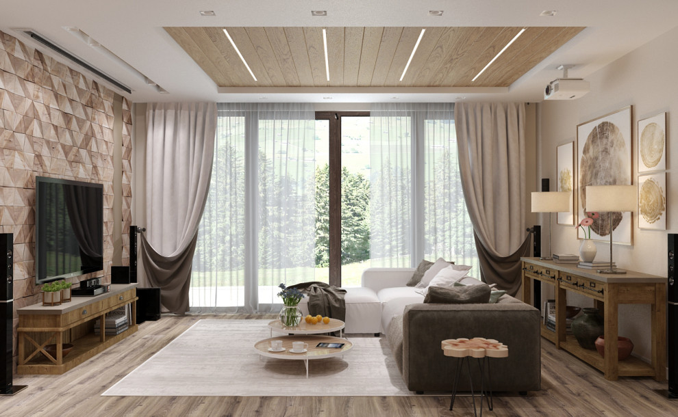 Частный дом с деревянного сруба